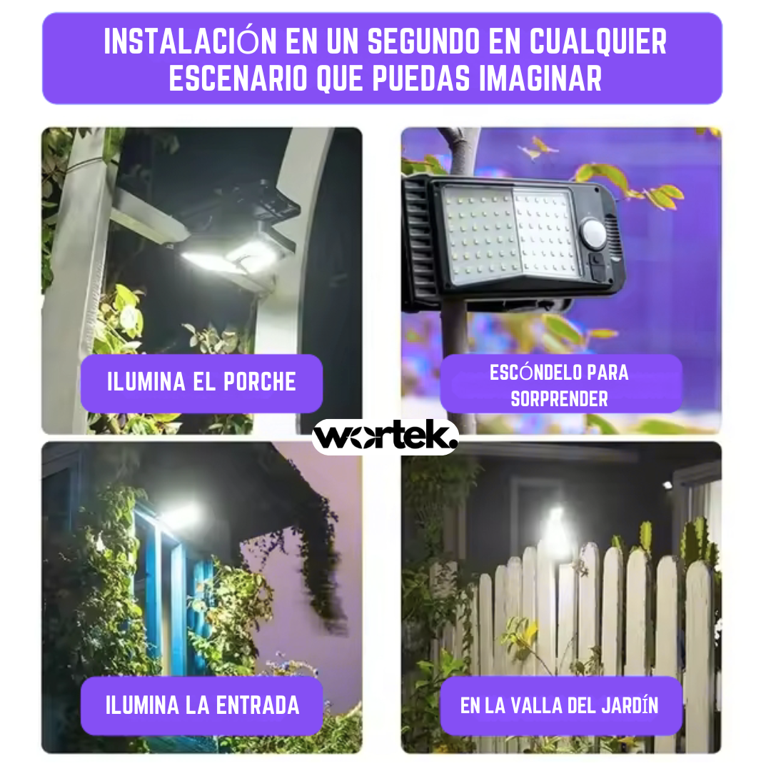 Luz LED Clip™ con Sensor y Carga Solar Portatil Sin Cables OFERTA 2 X 149.900