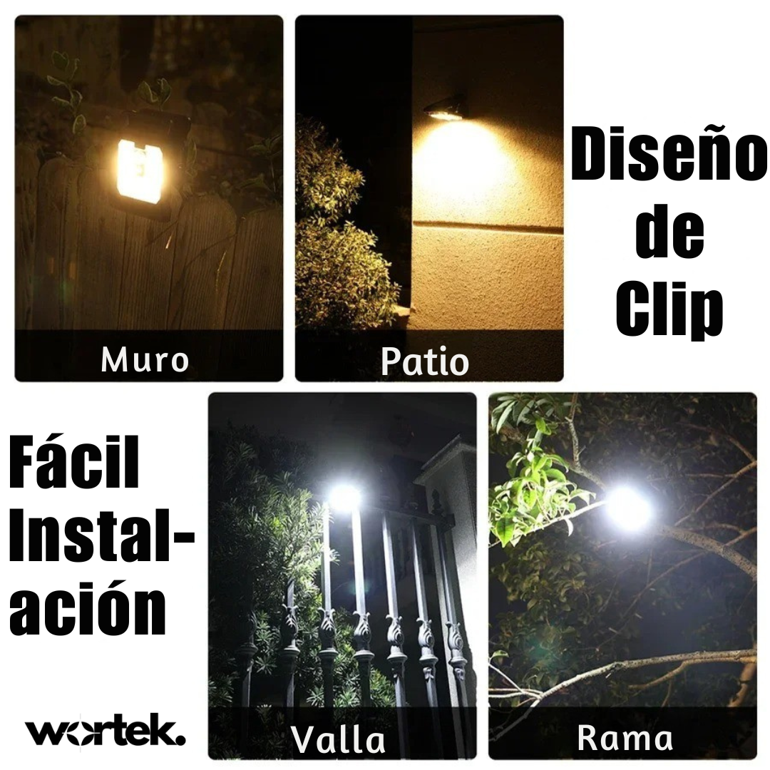 Luz LED Clip™ con Sensor y Carga Solar Portatil Sin Cables OFERTA 2 X 149.900