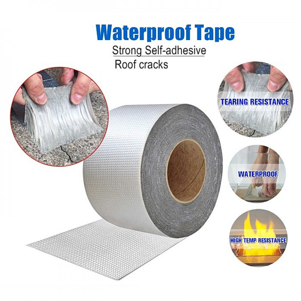 WATERPROOF TAPE® Cinta Impermeable de Aluminium Cubre Todo 5cm x 1mts
